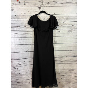 David Warren New York Long Black Dress Size 6 Petite